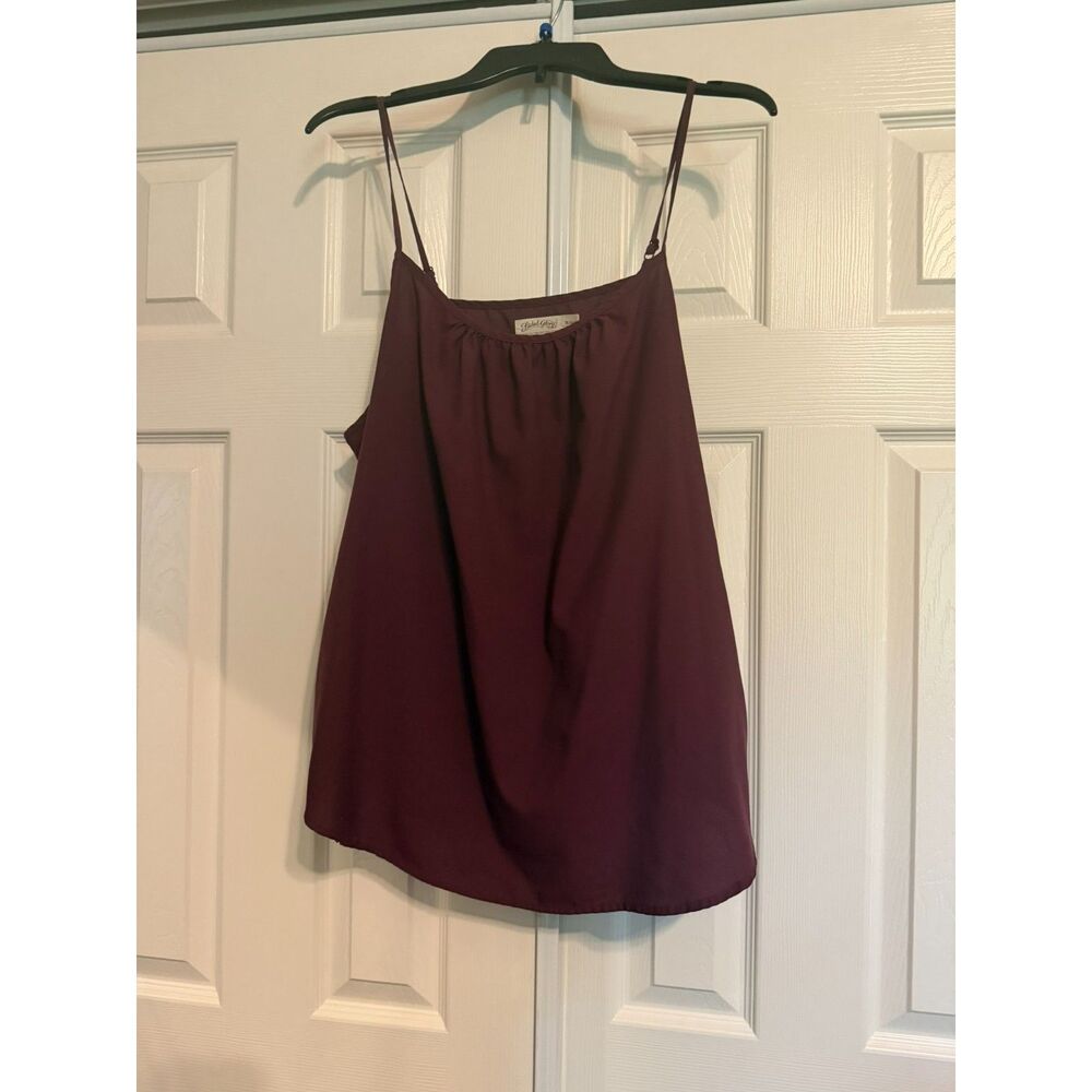 #067 - Faded Glory Maroon Spaghetti Strap Tank XL 16/18